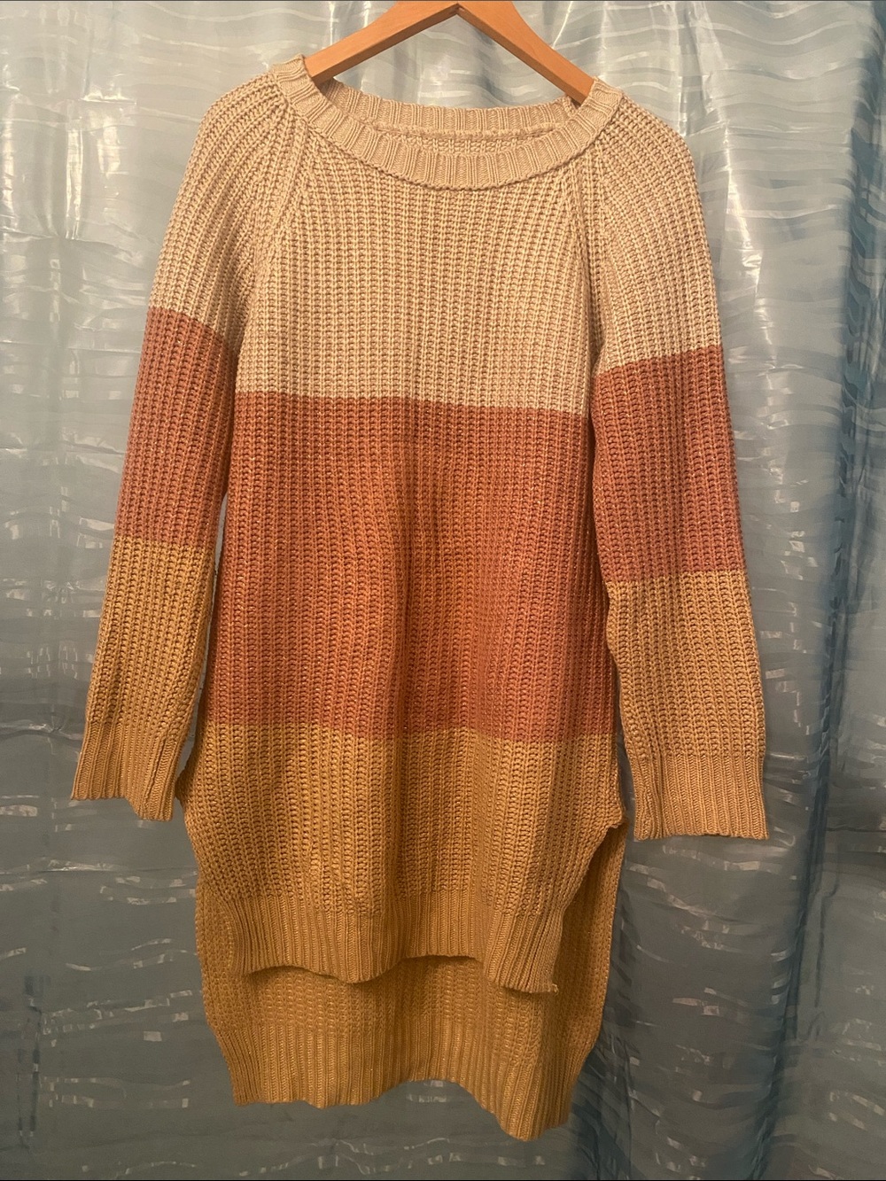 Women's Maurice Colorblock Knit Sweater Dress - Large